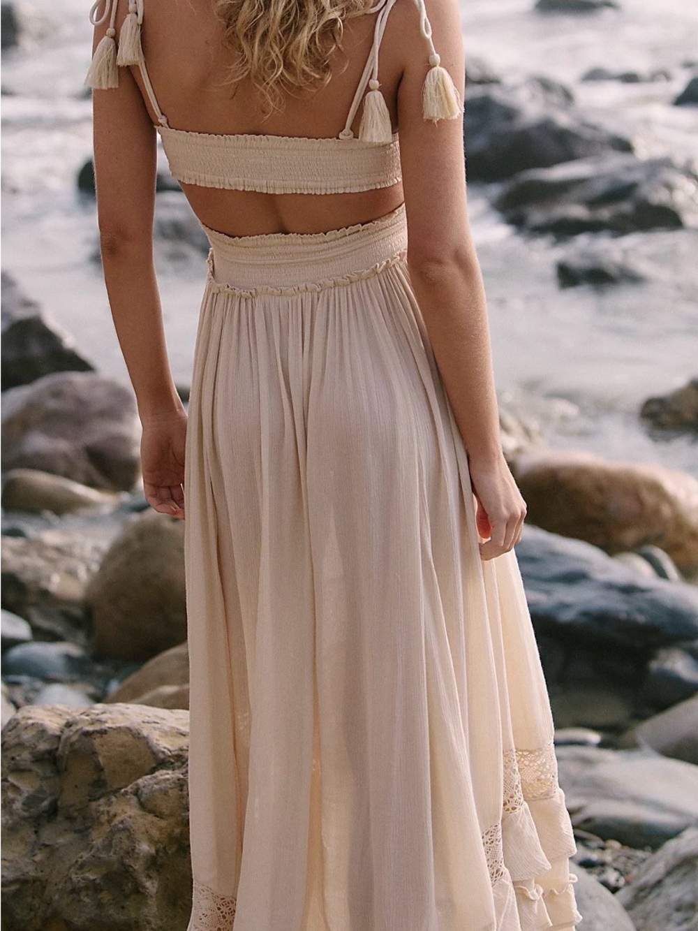 Free people Santa Maria Khaki maxi dress - Picture 2 of 3